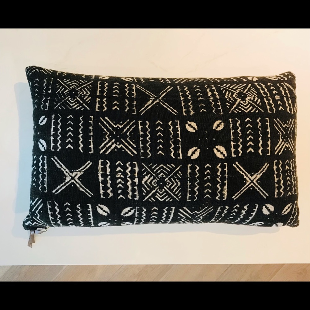 Restoration Hardware Handwoven African Mud Cloth Pillow Cover